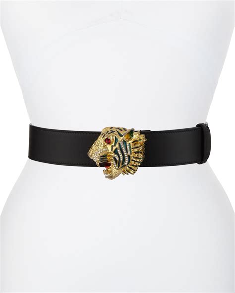 gucci tiger belt|gucci tiger buckle leather belt.